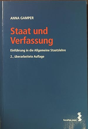 Bild des Verkufers fr Staat und Verfassung : Einfhrung in die allgemeine Staatslehre. zum Verkauf von books4less (Versandantiquariat Petra Gros GmbH & Co. KG)