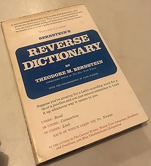 Seller image for Bernstein's Reverse Dictionary for sale by Once Upon A Time