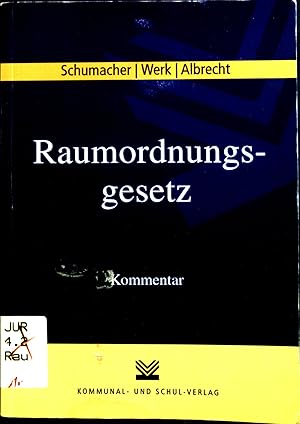 Imagen del vendedor de Raumordnungsgesetz : Kommentar. a la venta por books4less (Versandantiquariat Petra Gros GmbH & Co. KG)