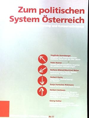 Image du vendeur pour Zum politischen System sterreichs : zwischen Modernisierung und Konservativismus. Informationen zur politischen Bildung ; Nr. 17 mis en vente par books4less (Versandantiquariat Petra Gros GmbH & Co. KG)