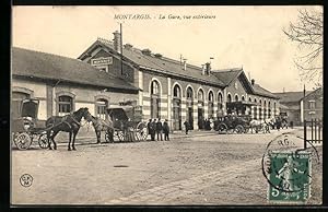 Ansichtskarte Montgargis, La Gare, Vue extérieure, Bahnhof