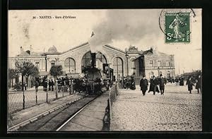 Ansichtskarte Nantes, Gare d`Orléans, Bahnhof
