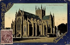 Seller image for Ansichtskarte / Postkarte Sydney Australien, St. Mary's Cathedral, Kirche, Auenansicht for sale by akpool GmbH