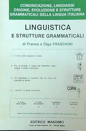 Bild des Verkufers fr Linguistica e strutture grammaticali zum Verkauf von Librodifaccia