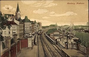 Ansichtskarte / Postkarte Hamburg, Strecke der Hochbahn