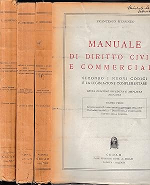 Manuale di Diritto civile e Commerciale, tre volumi.