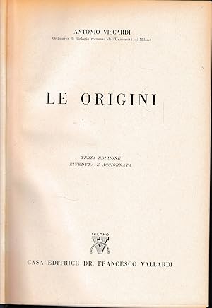 Storia Letteraria d'Italia: Le origini