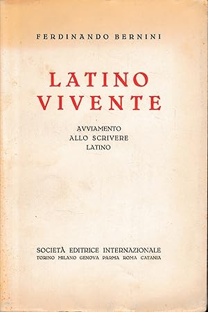 Imagen del vendedor de Latino viente. Avviamento allo scrivere latino a la venta por librisaggi