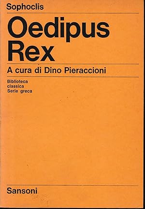 Oedipus Rex. testo in Italiano e greco.