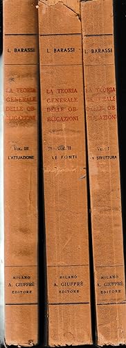 La teoria generale delle obbligazioni, tre volumi.