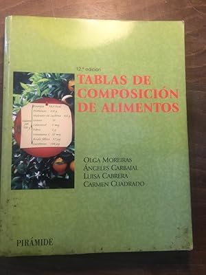 Imagen del vendedor de Tablas de composicin de alimentos a la venta por Libreria Anticuaria Camino de Santiago