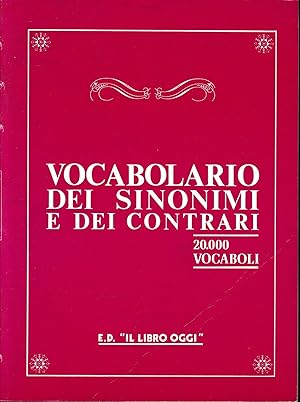 Vocabolario dei sinonimi e dei contrari, 20.000 vocaboli