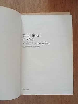 Tutti i libretti di Verdi