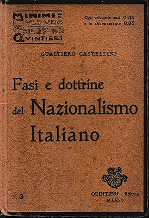 Fasi e dottrine del Nazionalismo Italiano