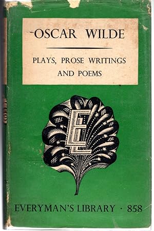 Seller image for Plays, Prose Writings and Poems (Everyman's Library #858) for sale by Dorley House Books, Inc.