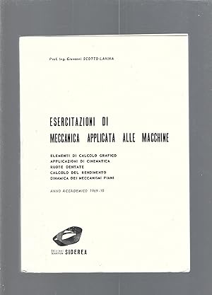 ESERCITAZIONI DI MATEMATICA APPLICATA ALLE MACCHINE