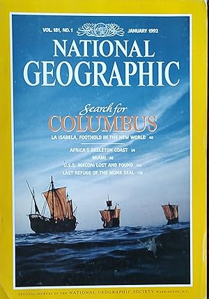 Imagen del vendedor de National Geographic: January 1992 / "A Personal Vision of Vanishing Wildlife," "Antarctica: A Land of Isolation no More," "Change Comes Slowly for Japanese Women," "When the Wall Fell - Berlin's Ode to Joy." a la venta por Shore Books