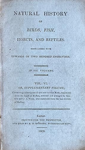 Image du vendeur pour Natural history of birds, fish, insects, and reptiles, vol. 6 only mis en vente par Acanthophyllum Books