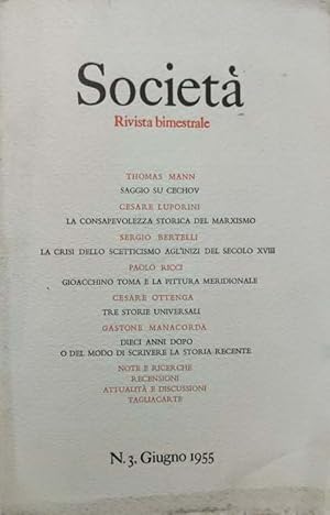 Società. N.3 Giugno 1955