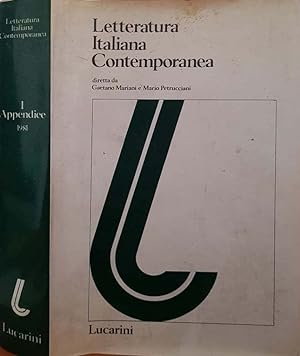 Letteratura Italiana contemporanea ( I appendice)