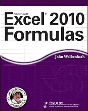 Bild des Verkufers fr Excel 2010 Formulas (Mr. Spreadsheet's Bookshelf) zum Verkauf von WeBuyBooks
