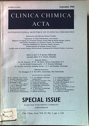 Image du vendeur pour Immunology in clinical chemistry - in: Clinica Chimica Acta: Vol. 22; No. 1, pp. 1-124 mis en vente par books4less (Versandantiquariat Petra Gros GmbH & Co. KG)