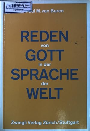 Seller image for Reden von Gott in der Sprache der Welt : Zur skulren Bedeutung des Evangeliums. for sale by books4less (Versandantiquariat Petra Gros GmbH & Co. KG)