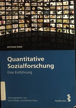 Immagine del venditore per Quantitative Sozialforschung : eine Einfhrung. venduto da books4less (Versandantiquariat Petra Gros GmbH & Co. KG)