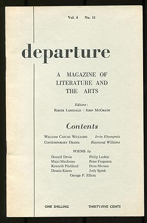 Bild des Verkufers fr Departure: A Magazine of Literature and the Arts - Volume 4, Number 11 (January, 1957) zum Verkauf von Between the Covers-Rare Books, Inc. ABAA