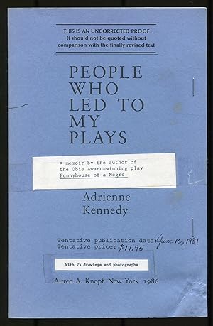 Seller image for People Who Led to My Plays for sale by Between the Covers-Rare Books, Inc. ABAA