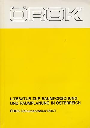 Immagine del venditore per Literatur zur Raumforschung und Raumpkanung in sterreich. ROK-Dokumentation 1981/1. venduto da Schrmann und Kiewning GbR