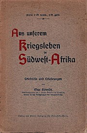 Bild des Verkufers fr Aus unserem Kriegsleben in Sdwestafrika : Erlebnisse u. Erfahrungen zum Verkauf von Schrmann und Kiewning GbR