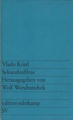 Bild des Verkufers fr Sekundenfilme. Vlado Kristl. Hrsg. von Wolf Wondratschek / edition suhrkamp ; 474 zum Verkauf von Schrmann und Kiewning GbR