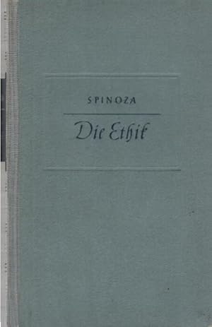 Bild des Verkufers fr Die Ethik. Spinoza. Dt. von Carl Vogl / Krners Taschenausgabe ; Bd. 24 zum Verkauf von Schrmann und Kiewning GbR