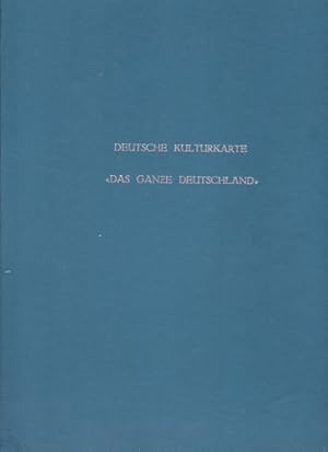 Bild des Verkufers fr Deutsche Kulturkarte. Hrsg. im Auftr. d. Kuratorium f. dt. Heimatpflege e.V., Bonn. Entwurf u. Zeichn.: zum Verkauf von Schrmann und Kiewning GbR