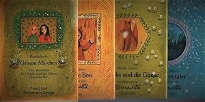 Grimm-Märchen: Die Sterntaler / Der Fuchs und die Gänse / Der süße Brei (3 Bücher im Schuber) Ber...