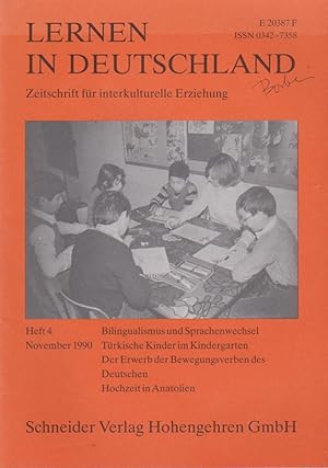 Seller image for Lernen in Deutschland. Zeitschrift fr interkulturelle Erziehung; Heft 4, November 1990. for sale by Schrmann und Kiewning GbR