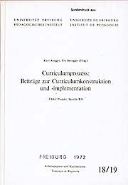 Imagen del vendedor de Ein Zielebenenmodell zur Curriculumkonstruktion (ZEM). Betrag zu einem standardisierten, heuristischen Instrumentar zur Formulierung von Lernzielen (= Sonderdruck aus: Kurt Aregger, Urs Isenegger (Hg.), Curriculumprozess: Beitrge zur Curriculumkonstrukti a la venta por Schrmann und Kiewning GbR