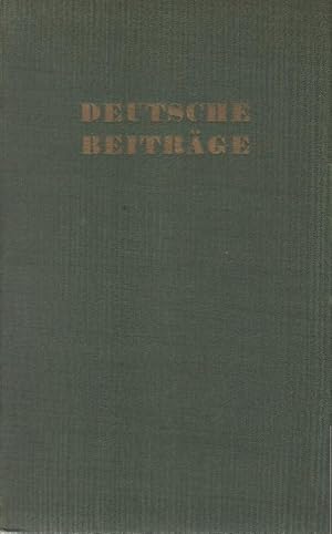 Bild des Verkufers fr Deutsche Beitrge. Eine Zweimonatsschrift; 3. Jahrgang 1949, Heft 1-6 zum Verkauf von Schrmann und Kiewning GbR