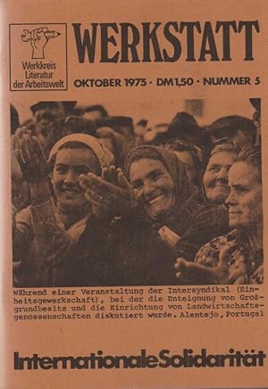 Immagine del venditore per Werkstatt Nr. 5, Okt. 1975: Internationale Solidaritt. Werkkreis Literatur der Arbeitswelt venduto da Schrmann und Kiewning GbR