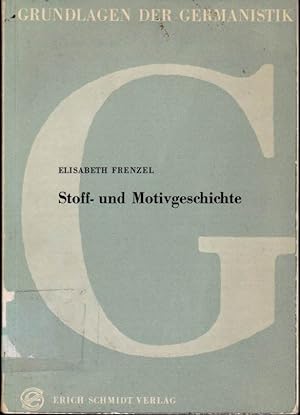 Bild des Verkufers fr Stoff- und Motivgeschichte (= Grundlagen der Germanistik 3) zum Verkauf von Schrmann und Kiewning GbR