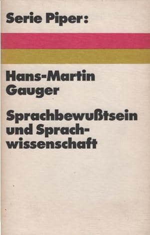 Seller image for Sprachbewusstsein und Sprachwissenschaft. Serie Piper ; 144 for sale by Schrmann und Kiewning GbR