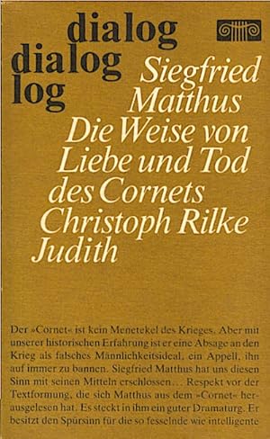 Immagine del venditore per Die Weise von Liebe und Tod des Cornets Christoph Rilke, Judith. Libretti / Siegfried Matthus venduto da Schrmann und Kiewning GbR