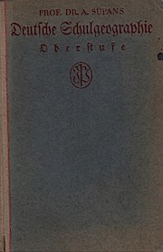 Imagen del vendedor de Prof. Dr. A. Supans Deutsche Schulgeographie : Oberstufe / bearb. von Hermann Lautensach. a la venta por Schrmann und Kiewning GbR