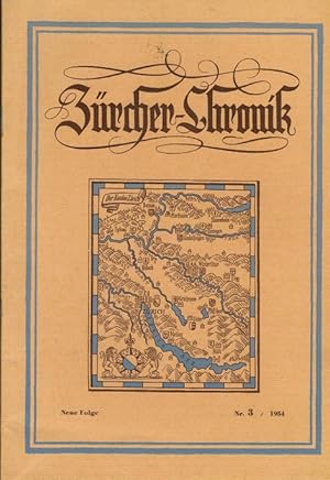 Bild des Verkufers fr Zrcher Chronik. Zeitschrift fr zrcherische Geschichte, Heimatkunde und Bildende Kunst. Nr.3/ 1954. zum Verkauf von Schrmann und Kiewning GbR