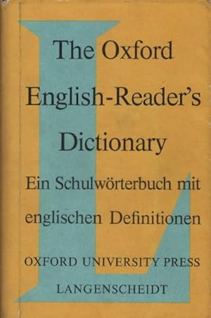 Imagen del vendedor de The Oxford English-reader's dictionary. by A. S. Hornby and E. C. Parnwell a la venta por Schrmann und Kiewning GbR