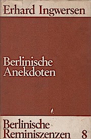 Immagine del venditore per Berlinische Anekdoten venduto da Schrmann und Kiewning GbR