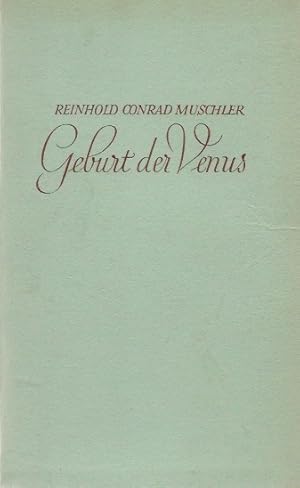 Bild des Verkufers fr Geburt der Venus : Novelle. zum Verkauf von Schrmann und Kiewning GbR