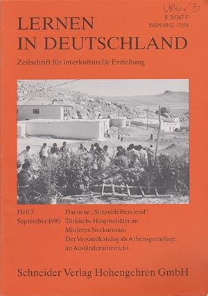 Bild des Verkufers fr Lernen in Deutschland. Zeitschrift fr interkulturelle Erziehung; Heft 3 Sept. 1990. zum Verkauf von Schrmann und Kiewning GbR