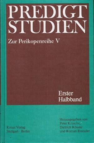 Bild des Verkufers fr Predigtstudien fr das Kirchenjahr 1982/1983. Perikopenreihe 5, 1. Halbband. zum Verkauf von Schrmann und Kiewning GbR